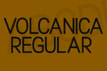 Volcanica font