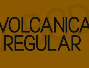 Volcanica font