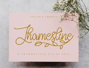 Jhamesline Demo font