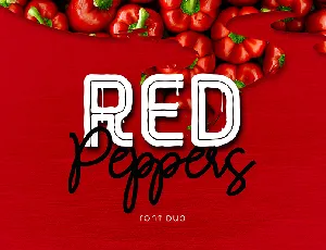 RED Peppers font