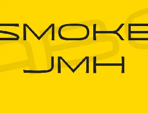 SMOKE JMH font