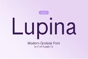 Lupina Demo font