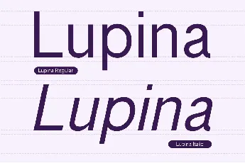 Lupina Demo font