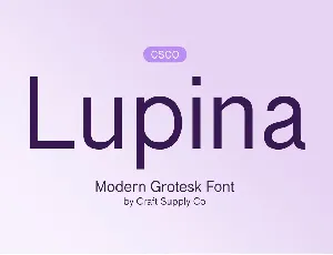 Lupina Demo font