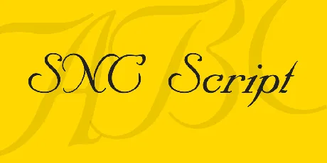 SNC Script font