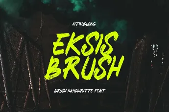 Eksis Brush font