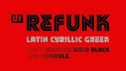 DR Refunk Black font