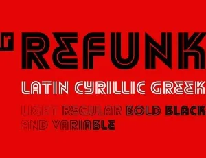 DR Refunk Black font