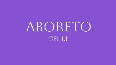 Aboreto font