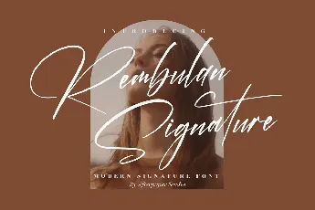 Rembulan Signature font