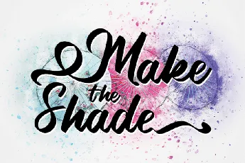 Make The Shade Script font