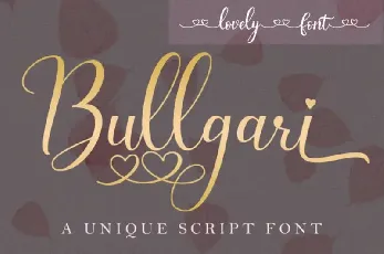 Bullgari Calligraphy font