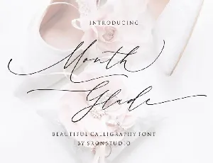 Month Glade Handwritten font