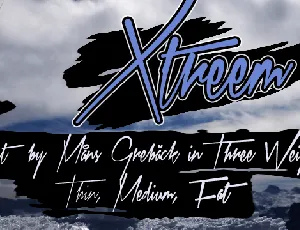 Xtreem font