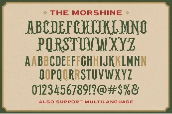 Morshine font