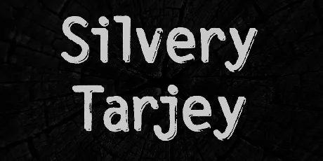 Silvery Tarjey font