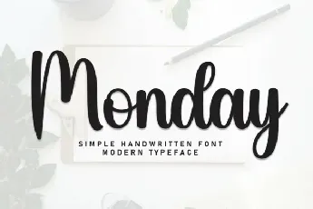 Monday Script Typeface font