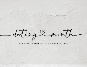 Dating Month font