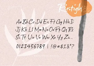 Rustigh Handwritten Script Typeface font