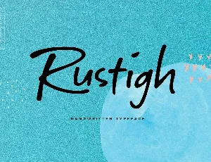 Rustigh Handwritten Script Typeface font