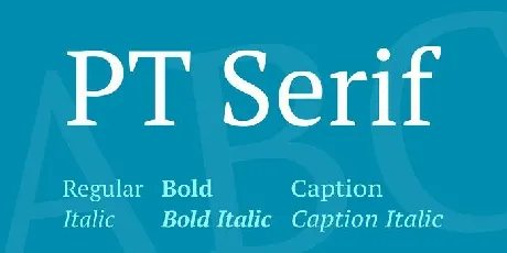 PT Serif Caption font