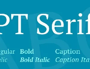 PT Serif Caption font