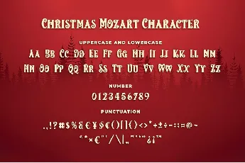 Christmas Mozart font