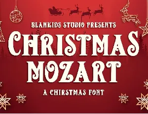 Christmas Mozart font