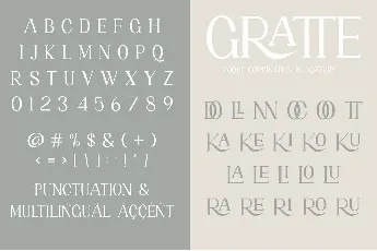 Gratte font