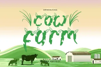 Cow Farm Demo font