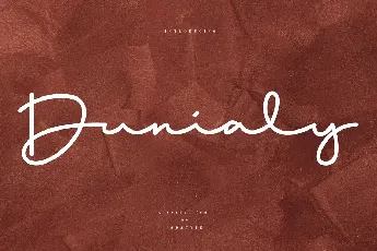 Dunialy font