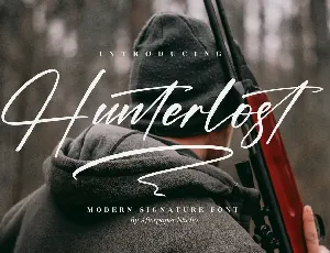 Hunterlost font