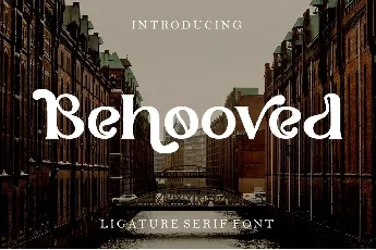 Behooved font