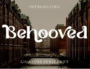 Behooved font