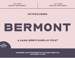 Bermont font