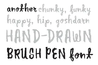 Another Brush Pen font