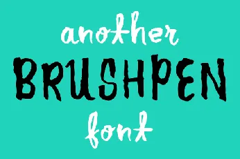 Another Brush Pen font