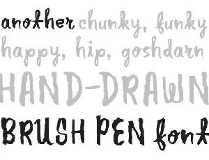 Another Brush Pen font