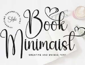 Book Minimalist Script font