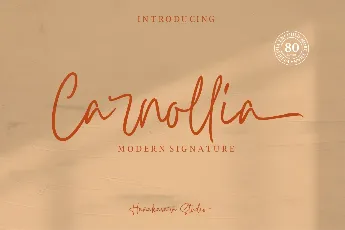 Carnollia Signature Trial Version font