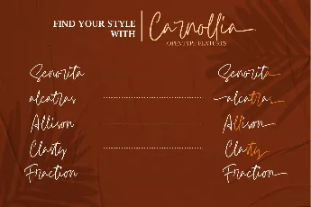 Carnollia Signature Trial Version font