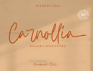 Carnollia Signature Trial Version font