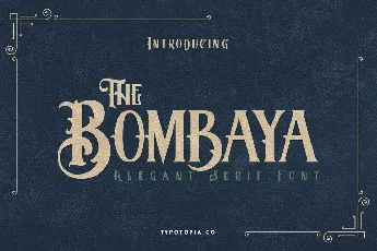 Bombaya Display Serif font