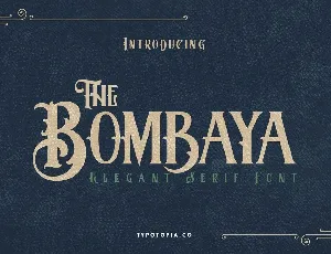 Bombaya Display Serif font