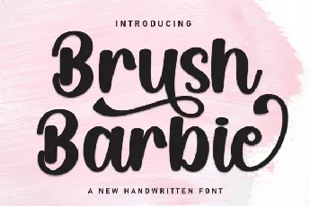 Brush Barbie Script font