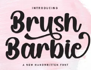 Brush Barbie Script font