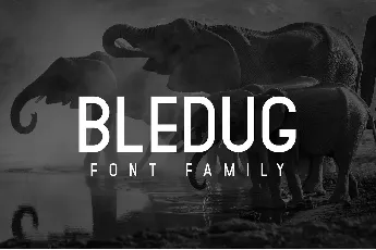 Bledug Family Free font