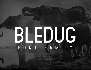 Bledug Family Free font