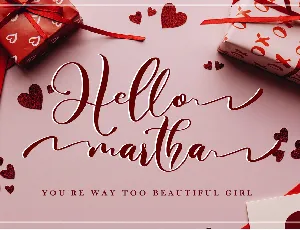 Hello Martha font