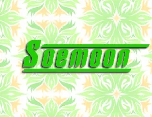 Soemoon font